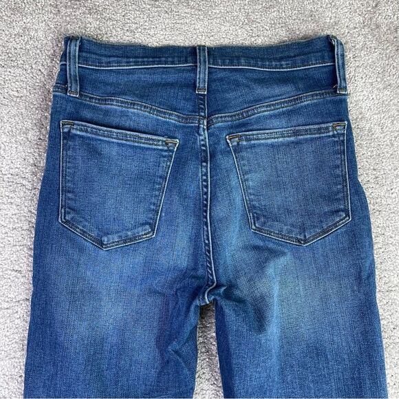 J. Crew Factory Jeans Women's 26 Blue Skinny High Rise Dark Denim AG926 - Picture 4 of 12